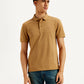 Men's Solid Slim Fit Polo T-shirt - Front View