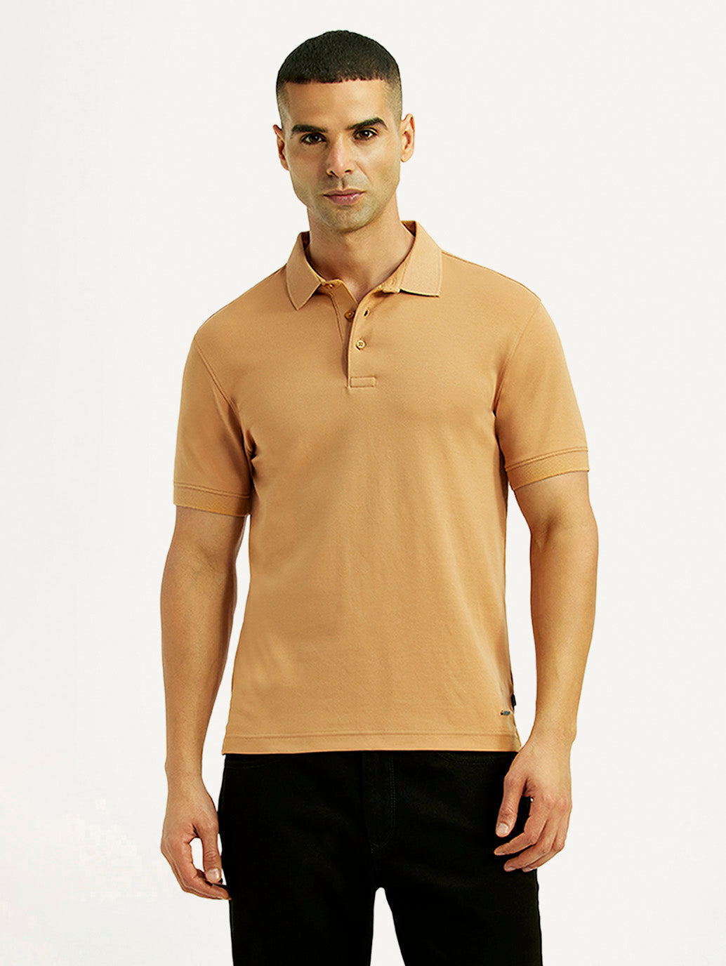 Men's Solid Slim Fit Polo T-shirt - 06b956fc-55e0-45f1-8eb1-94034065ca08 View