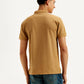 Men's Solid Slim Fit Polo T-shirt - Back View