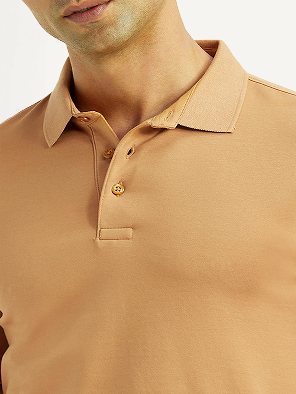 Men's Solid Slim Fit Polo T-shirt - 84b1f38b-c440-460d-9a6b-decc22939828 View