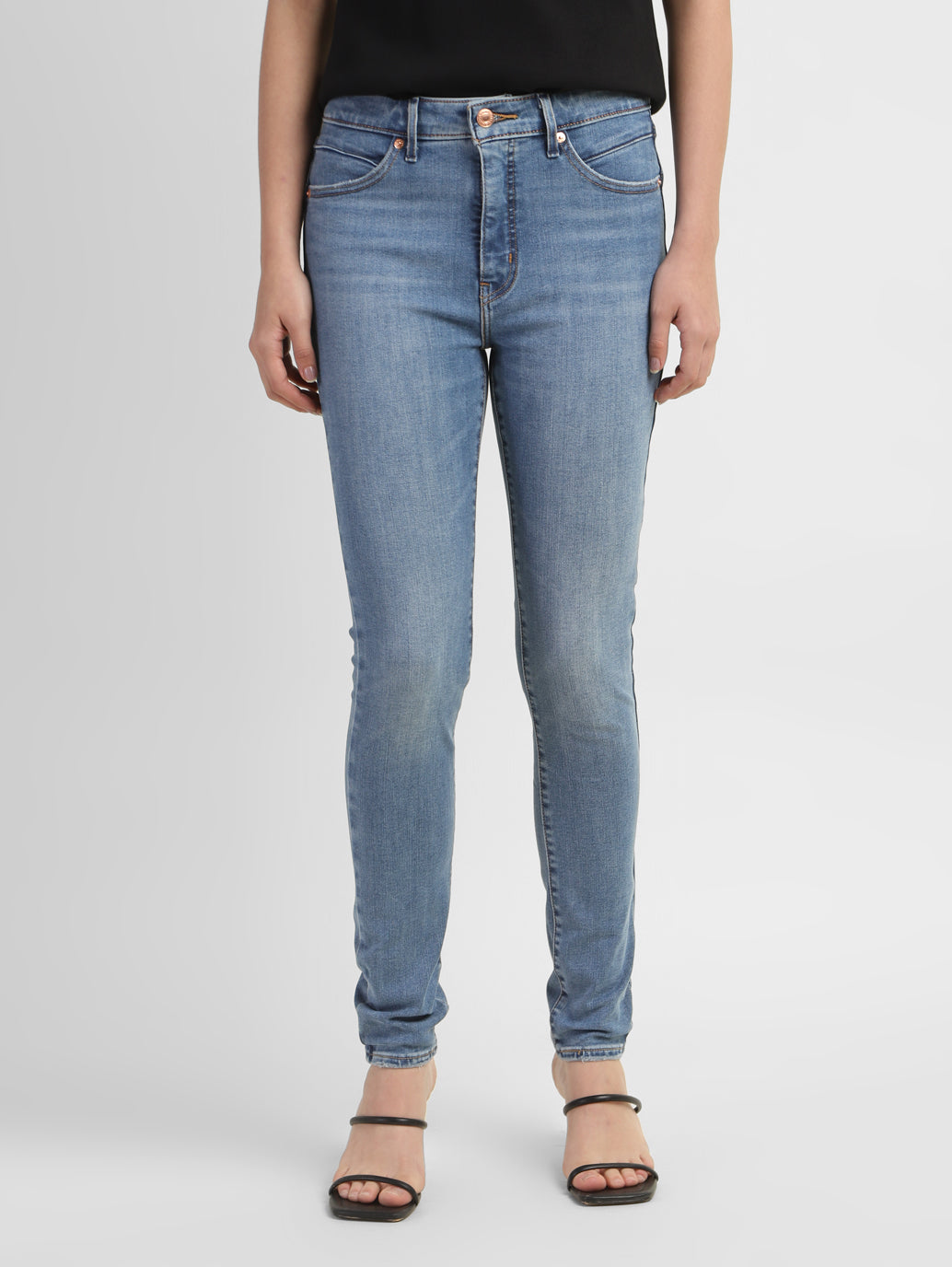 Women's Blue Skinny Fit Mid Rise Jeans - 57ebbe85-c7ce-4227-a172-ef84cc6707b7 View