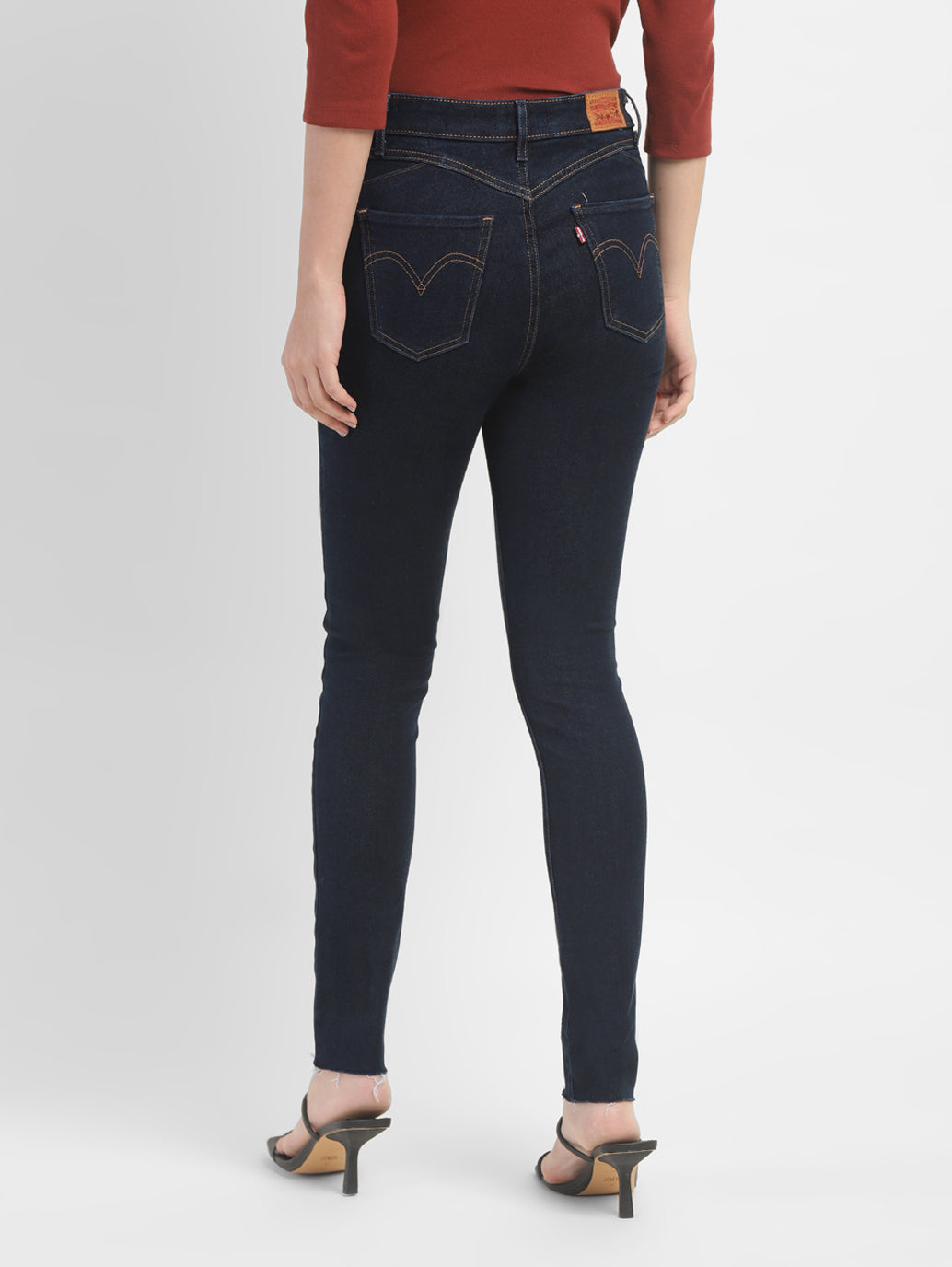 Women's Navy Blue Revel Shaping Skinny Fit High Rise Jeans - 643ffacb-86e5-4b14-84ad-ebefc1f04fc2 View