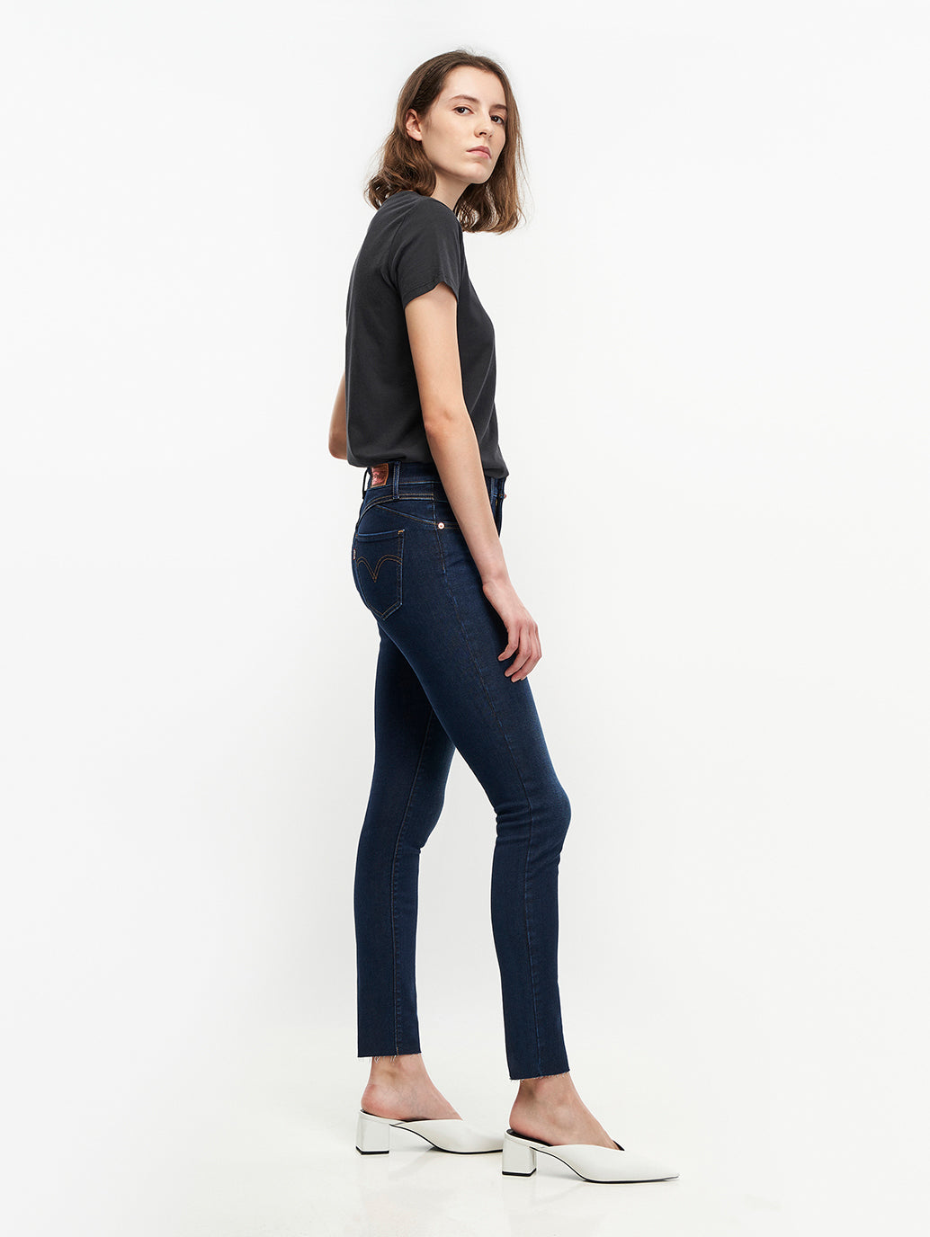 Women's Navy Blue Revel Shaping Skinny Fit High Rise Jeans - 06409401-fdf7-42d9-94ec-d60bdba398c0 View