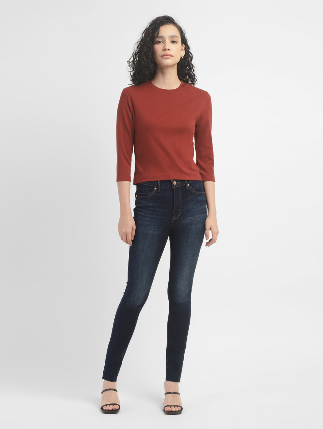 Women's Navy Blue Revel Shaping Skinny Fit High Rise Jeans - f7243aa5-30ec-4e38-8197-5cfabc4c48ac View