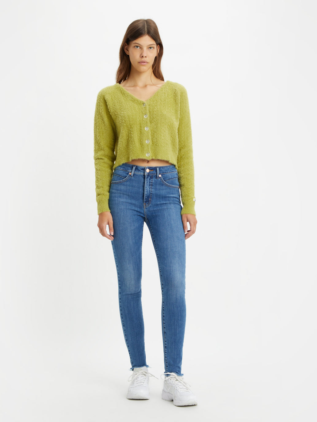 Women's Blue Skinny Fit Mid Rise Jeans - b98ac742-48c6-4621-84e7-48cff5299356 View