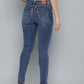 Women's Blue Revel Shaping Skinny Fit High Rise Jeans - Back View