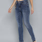 Women's Blue Revel Shaping Skinny Fit High Rise Jeans - Side View