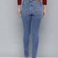 Women's Blue Revel Shaping Skinny Fit High Rise Jeans - Back View