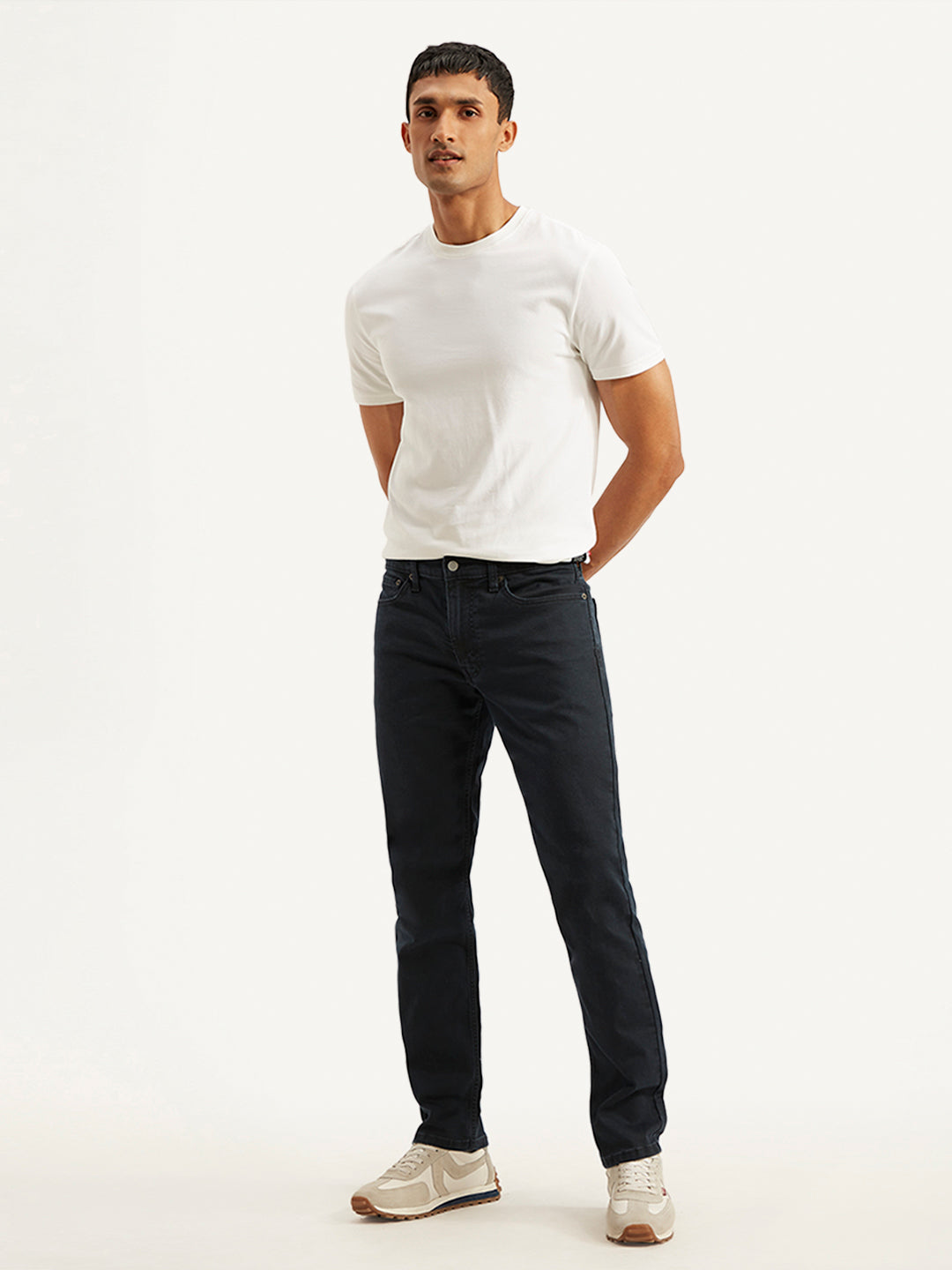 Men's 511 Dark Blue Slim Fit Mid Rise Jeans - 78bacaba2e6c0559a1e7f77389e5a860 View