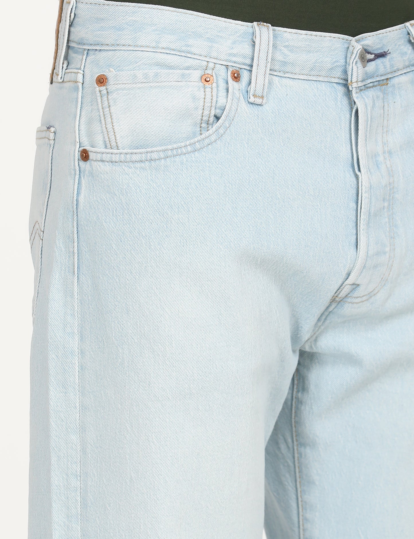 Men's 501'93 Light Blue Straight Fit Mid Rise Jeans - deatil View