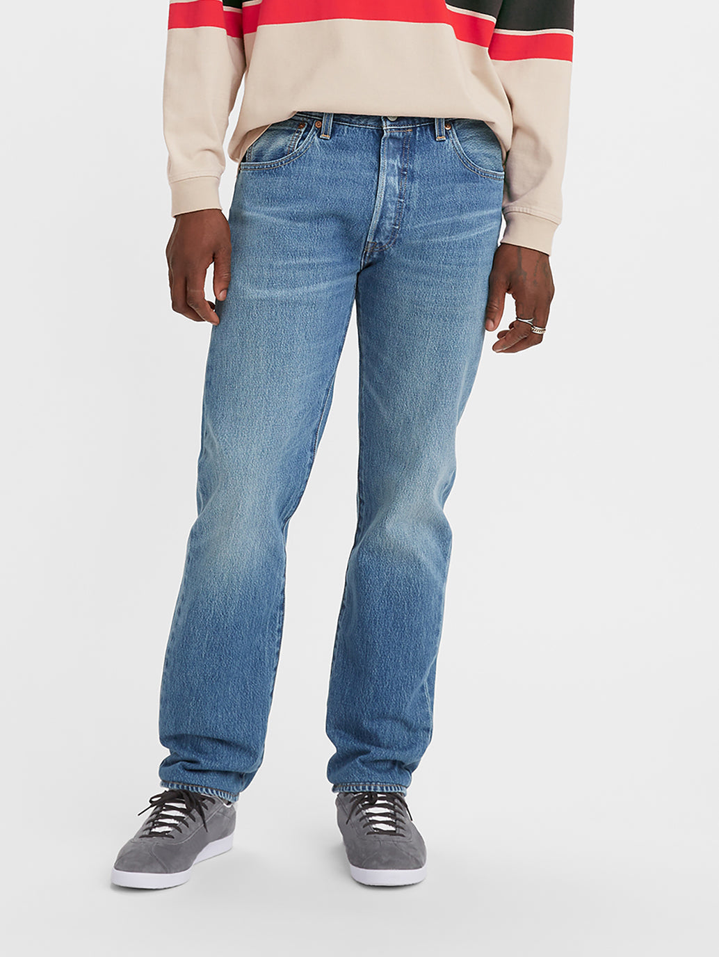 Men's 501'93 Blue Straight Fit Mid Rise Jeans - 5d8af599-e684-40de-b014-64c4e40e5ff3 View