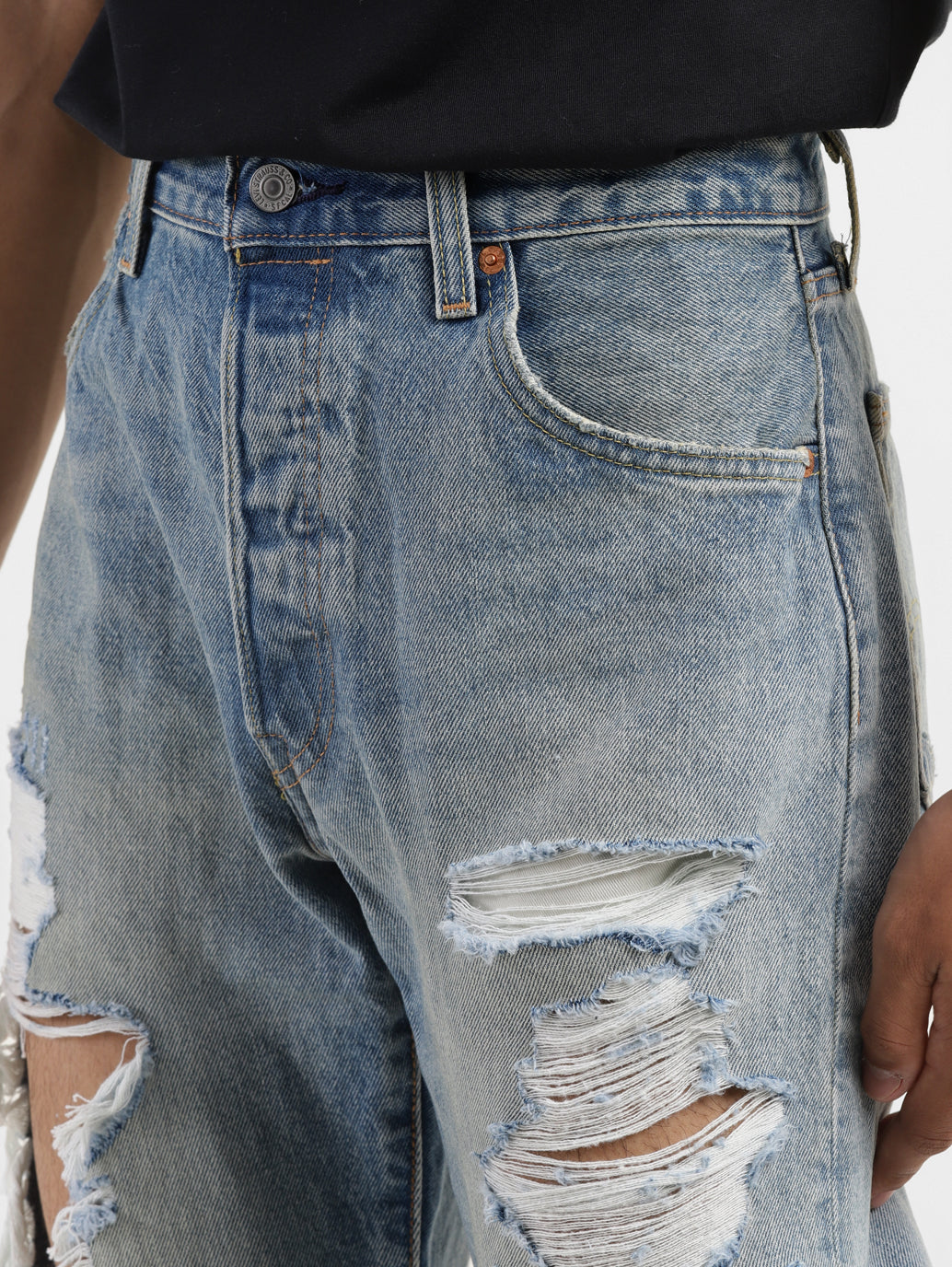 Men's 501'93 Blue Straight Fit Mid Rise Jeans - 35c4ed04-f5ce-4df2-9203-c115062eb748 View