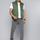 Men's Quilted Green High Neck Puffer Jacket - 7a1840a2-822a-4d40-b3f5-735169dce6a51724845651276-Levis-Men-Jackets-6451724845650665-5 View