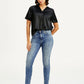 Women's 721 Blue Skinny Fit High Rise Jeans - 7a38cfd2589234dfbb955e9c19baf061 View
