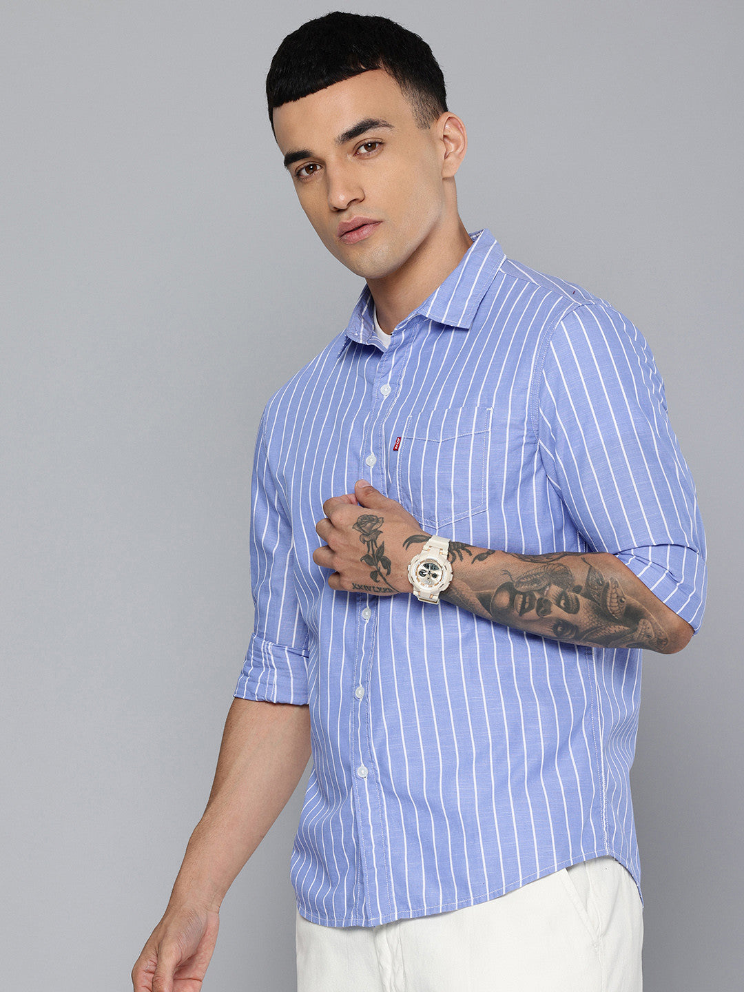 Men's Checkered Slim Fit Shirt - 7ab25470-9127-4dbb-a688-cdb5c706b2f61724663523476-Mens-Checkered-Slim-Fit-Shirt-4211724663523048-4 View