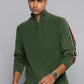 Men's Striped Green High Neck Sweater - 7b24bbd9-c3f8-4e44-9b6e-c8cd32f247ed1729771586122-Levis-Men-Sweaters-5391729771585674-3 View