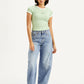Women's Light Blue Baggy Dad Barrel Fit Mid Rise Jeans - 7e28fb29dc623f3db0c6d991364590c6 View
