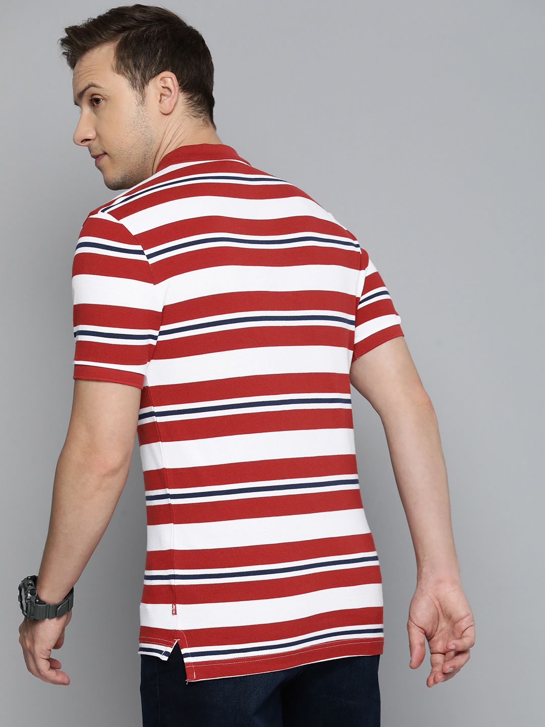 Men's Striped Polo T-shirt - 7e364bd37ce2d8476a3098e02c29169c View