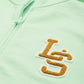 Women's Patchwork Light Green Hooded Sweatshirt - 2 View