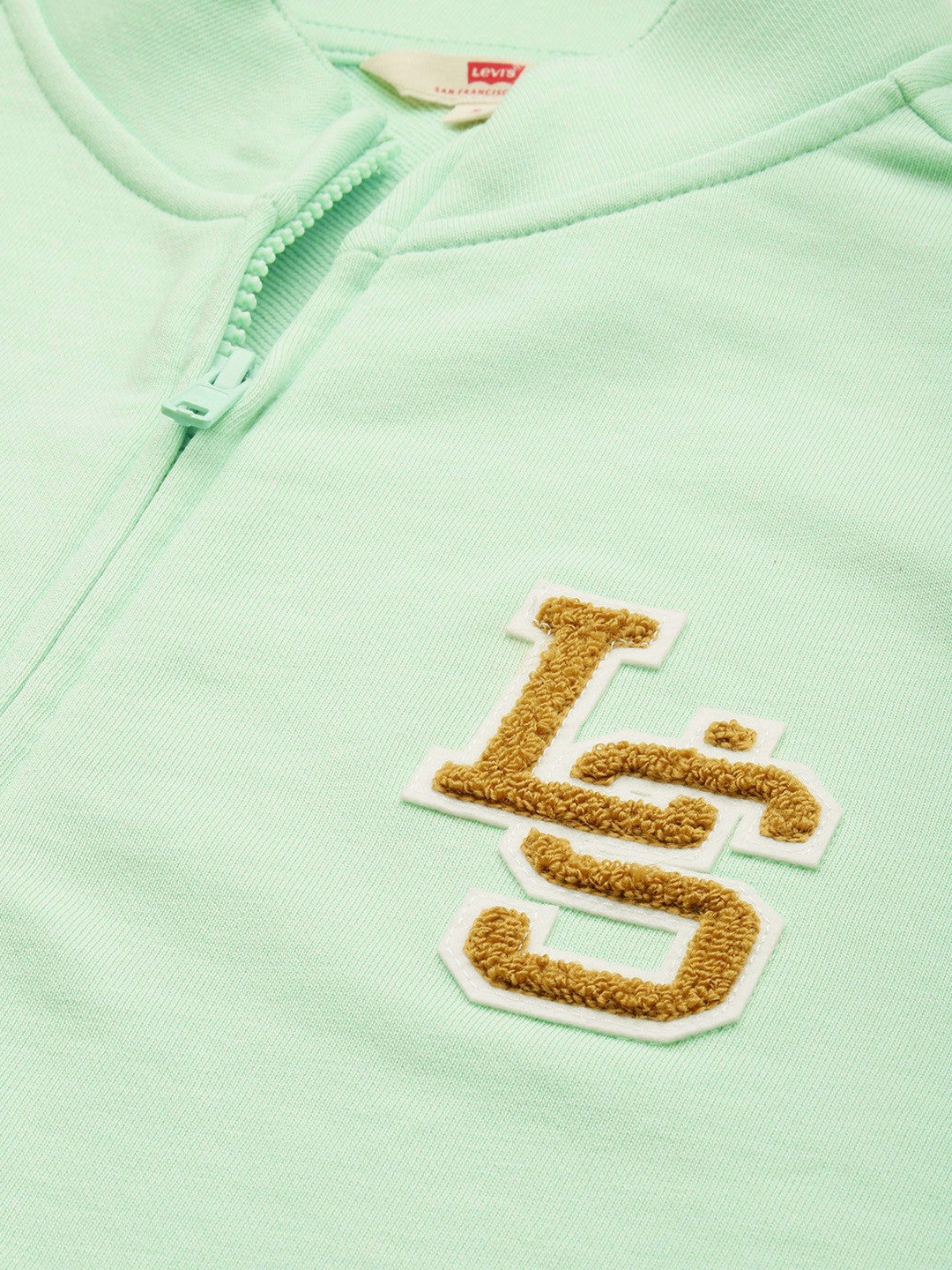 Women's Patchwork Light Green Hooded Sweatshirt - 2 View