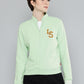 Women's Patchwork Light Green Hooded Sweatshirt - 3 View