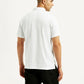 Men's Redloop White Slim Fit Polo T-shirt - Back View