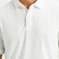 Men's Redloop White Slim Fit Polo T-shirt - Detail View