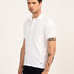 Men's Redloop White Slim Fit Polo T-shirt - side View