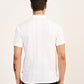 Men's Redloop White Slim Fit Polo T-shirt - back View