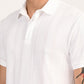 Men's Redloop White Slim Fit Polo T-shirt - detail View