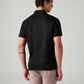 Men's Solid Slim Fit Polo T-Shirt - Back View