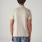 Men's Solid Slim Fit Interlock Polo T-Shirt - Back View