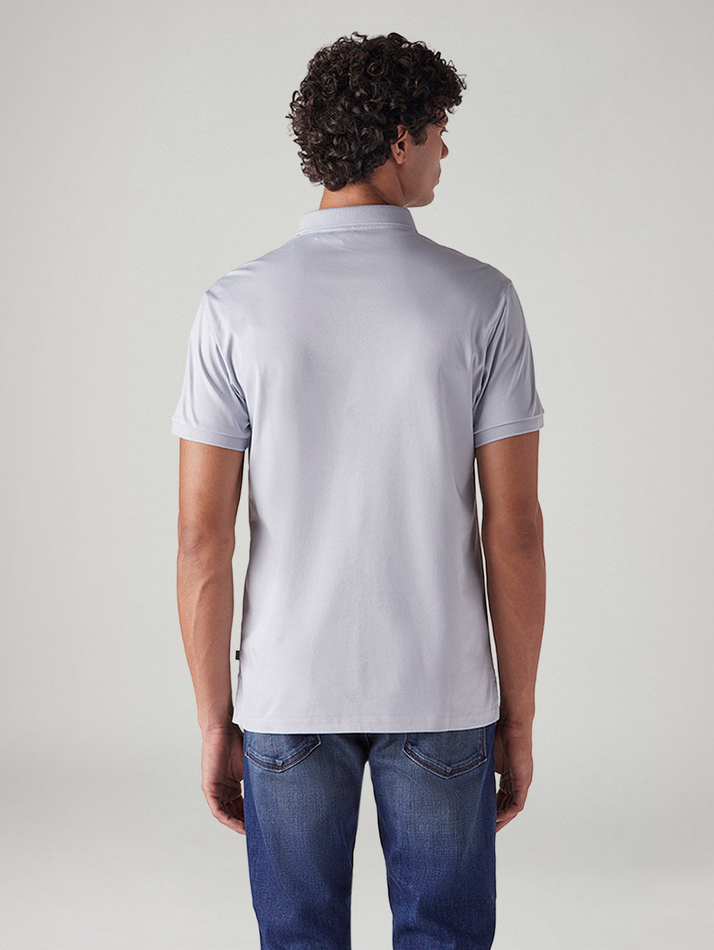 Men's Solid Slim Fit Interlock Polo T-Shirt - 20 View