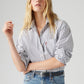 Women's Striped Relaxed Fit Shirt - 820b9c7924838eb7585c535bd28a4738 View
