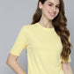Women's Textured Crew Neck Cropped T-shirt - 82f66330-514b-4881-9b75-cec8d0835e621710998088206-Levis-Women-Tshirts-6241710998087909-1 View