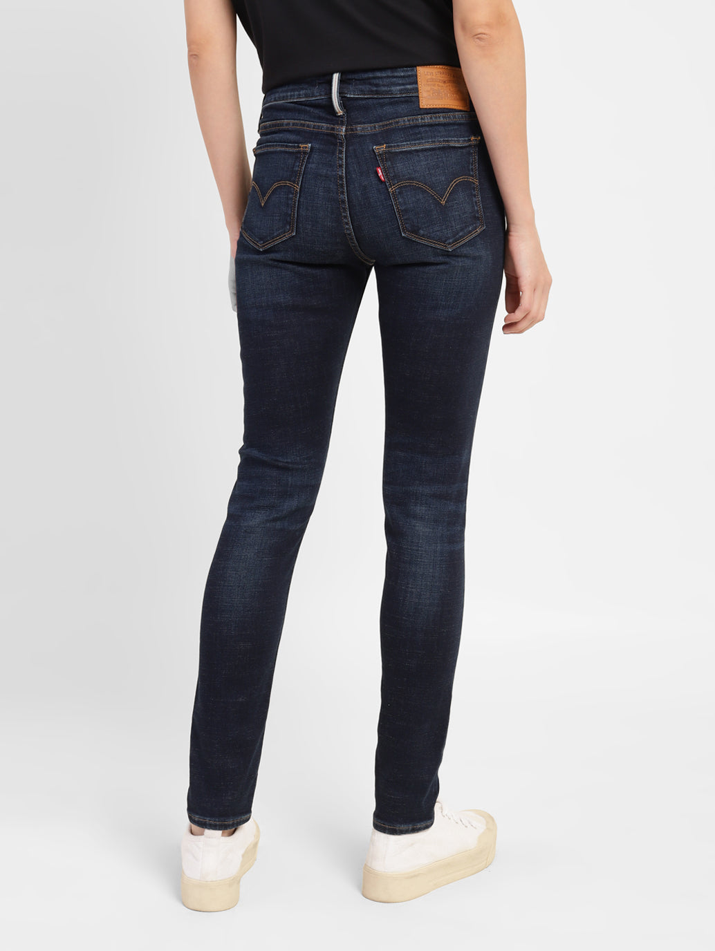 Women's 711 Blue Skinny Fit Mid Rise Jeans - 69b94290-aa43-4c82-a56f-4db0e4f259a3 View