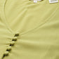 Women's Solid Green V Neck Dresses - 84391d5a123b074b013433e13d7bbe75 View