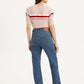Women's Blue Ribcage Straight Fit High Rise Jeans - 84ae08af427d4b5857675ace9e43e96e View