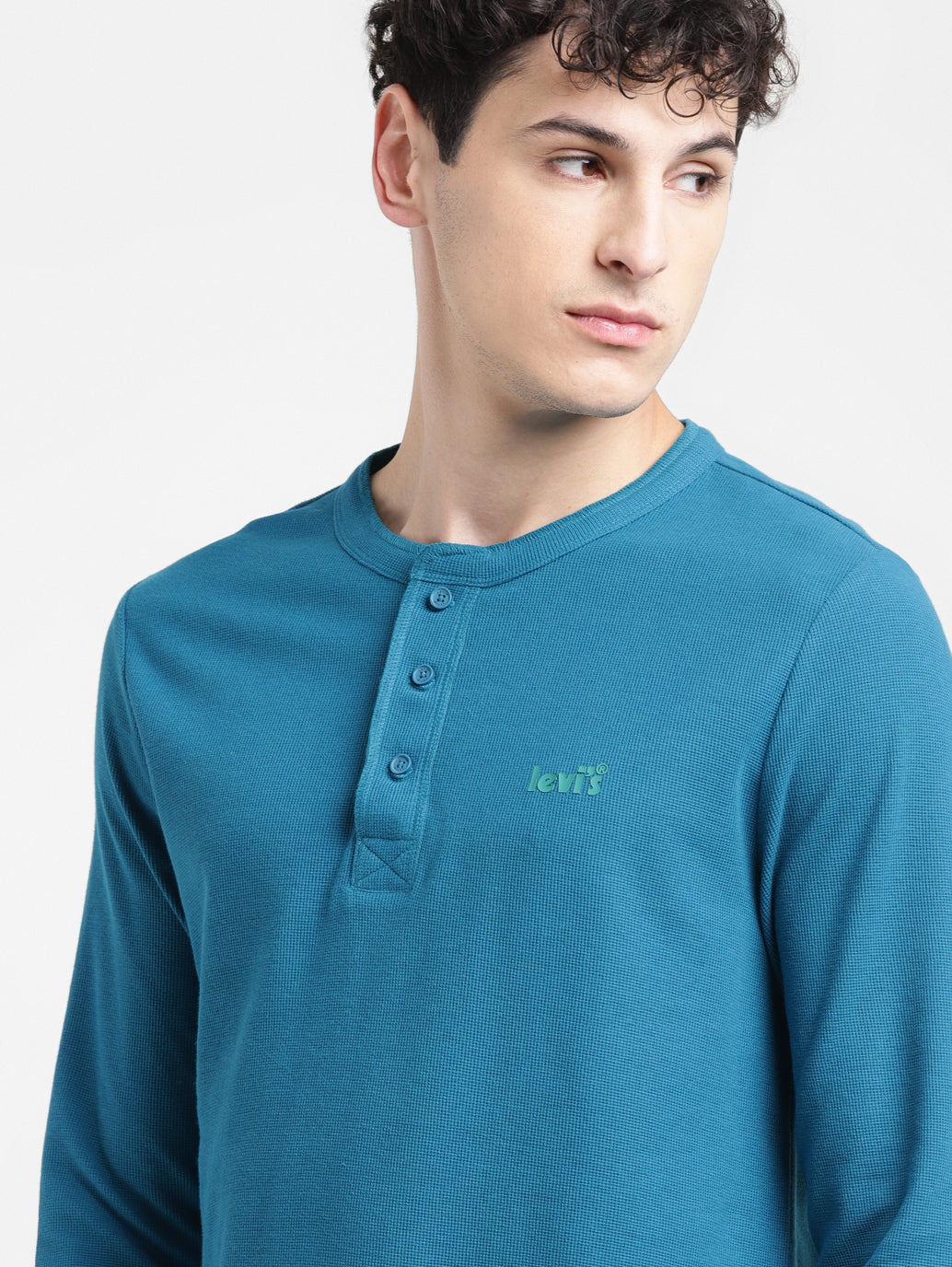 Men's Solid Henley Neck T-shirt - 196cd00f-ca05-4d33-b5da-f019cf7df736 View