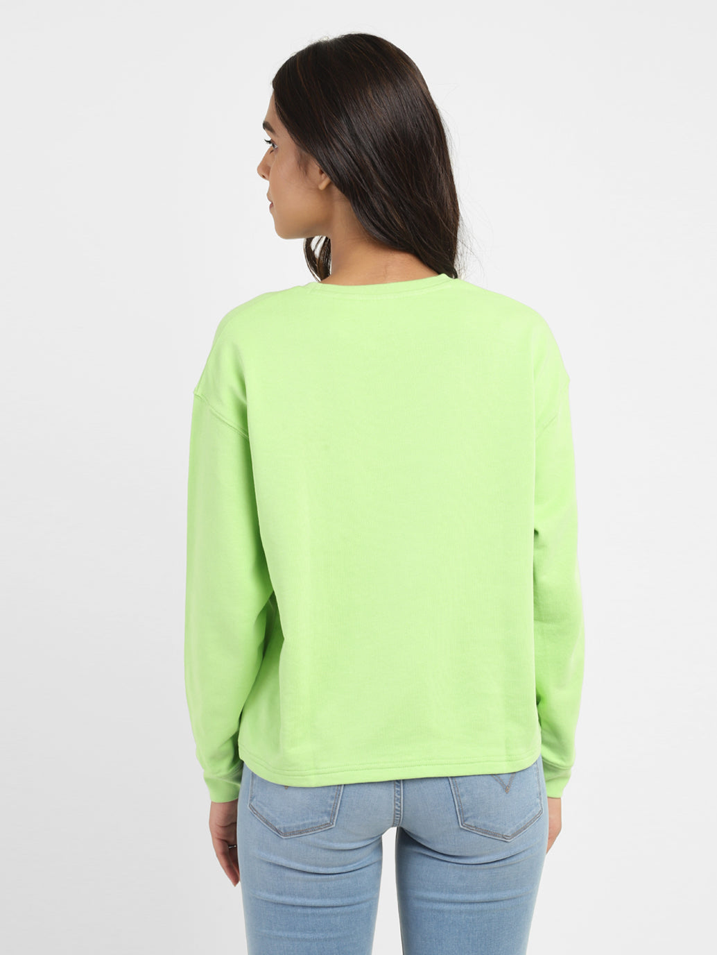Women's Brand Logo Round Neck Sweatshirt - 19524469-4bfc-4deb-81ef-a86adfc4a4a0 View