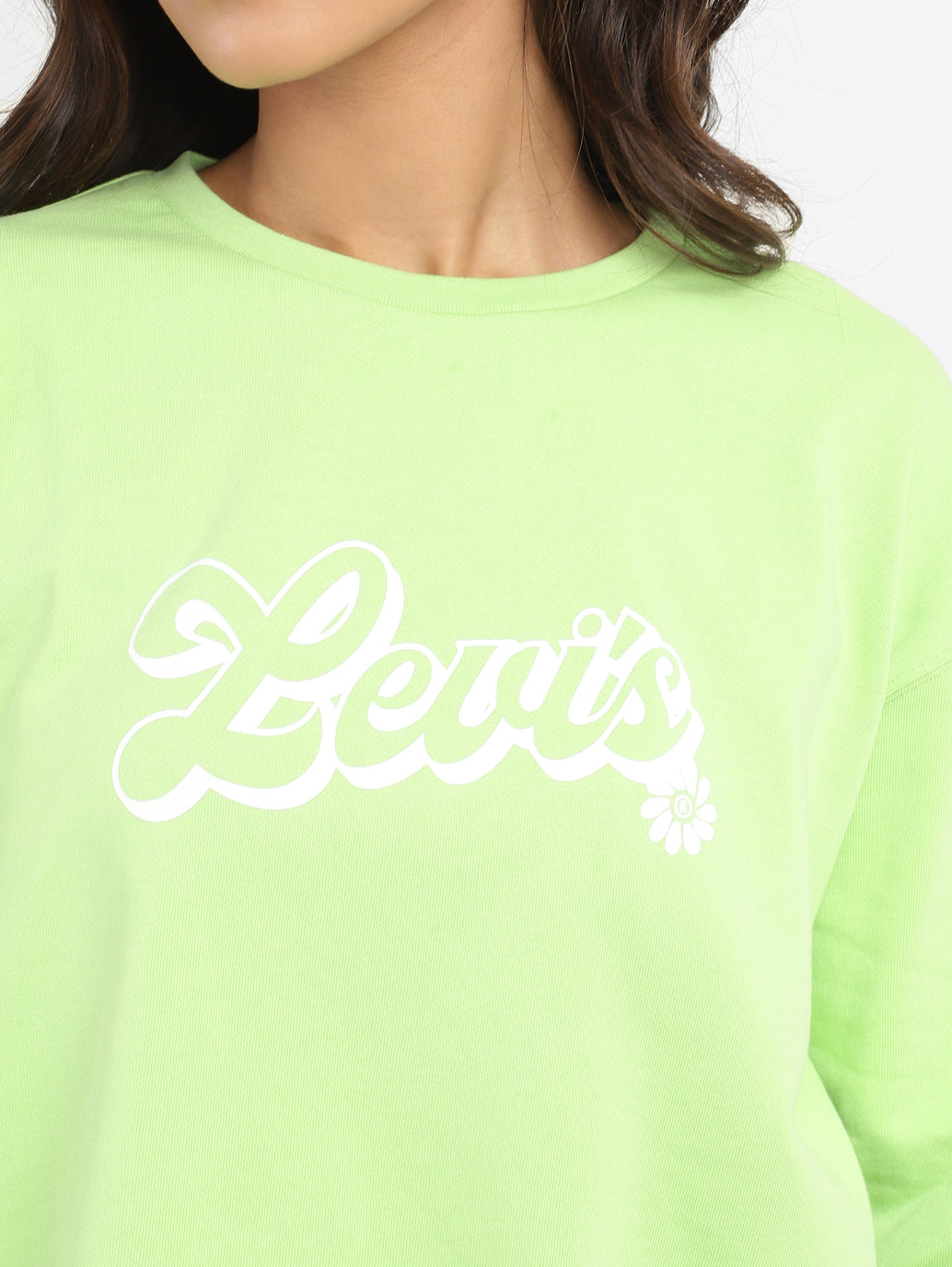 Women's Brand Logo Round Neck Sweatshirt - b4b752d9-c9d7-4058-ad97-d22817058a92 View