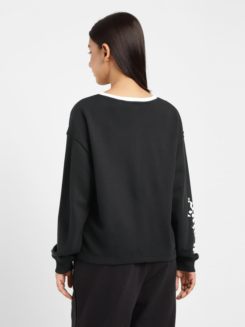 Women's Brand Logo Round Neck Sweatshirt - da845e4c-b7a7-4319-9b88-5c2e7074b7c6 View