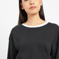 Women's Brand Logo Round Neck Sweatshirt - fdc1d238-2c9e-43de-b9f8-3396c2f885a6 View