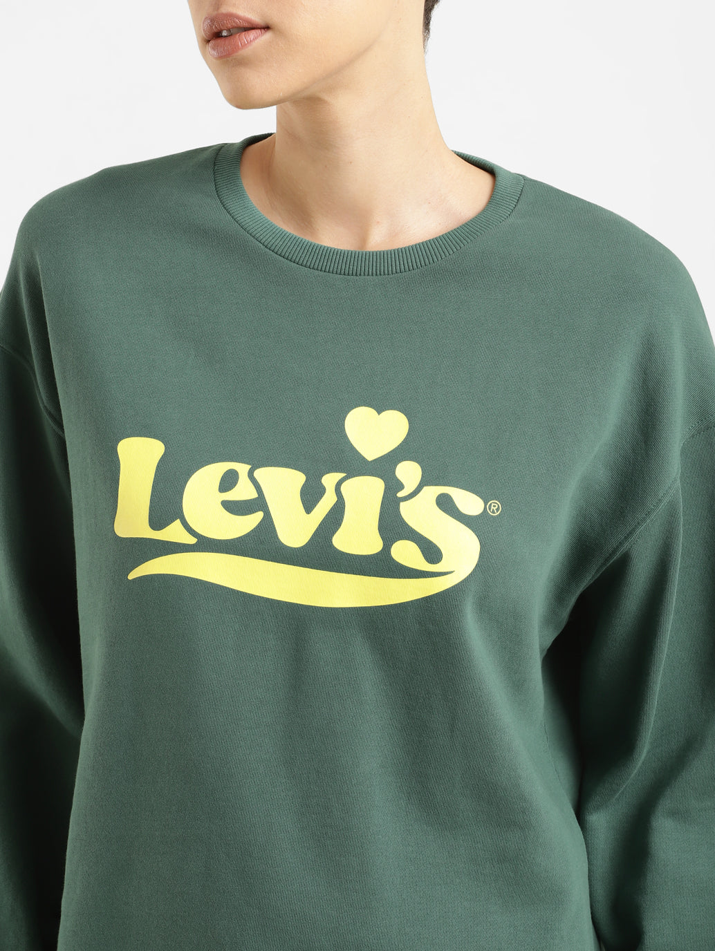 Women's Brand Logo Crew Neck Sweatshirt - fad2f529-7adc-4973-8c15-69ef8ffdfd09 View