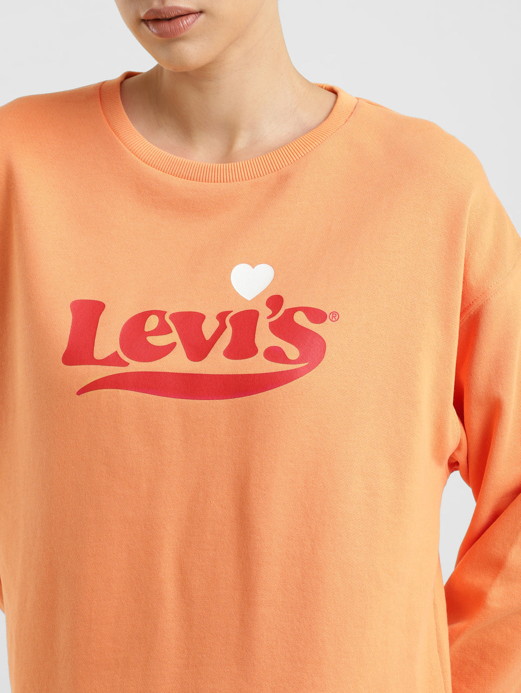 Women's Brand Logo Crew Neck Sweatshirt - 6155cdda-3b82-4b79-9b3a-e5458a02e60f View