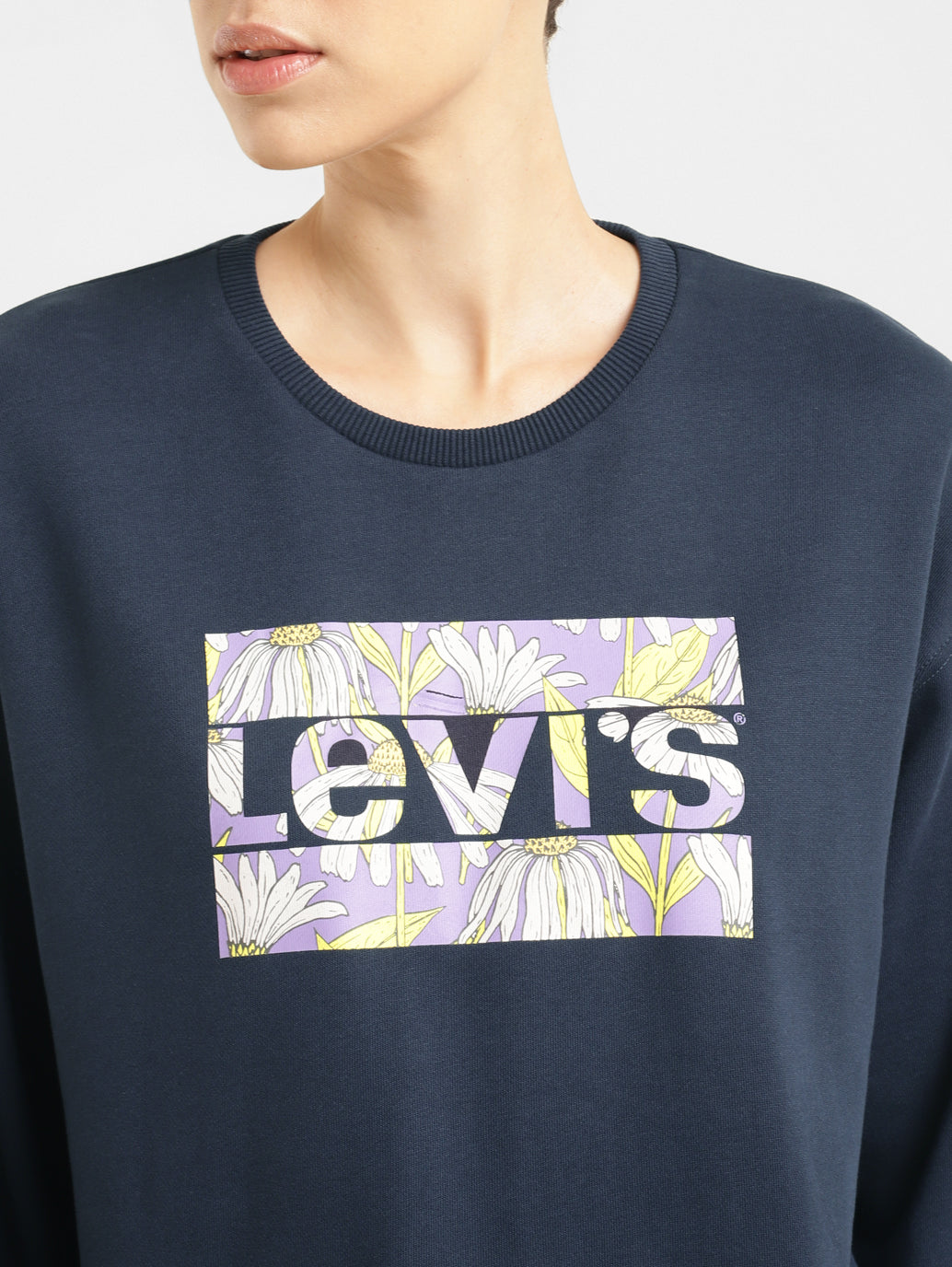 Women's Brand Logo Crew Neck Sweatshirt - aa5ea81d-f4b2-480e-ae73-4d4bba128a94 View