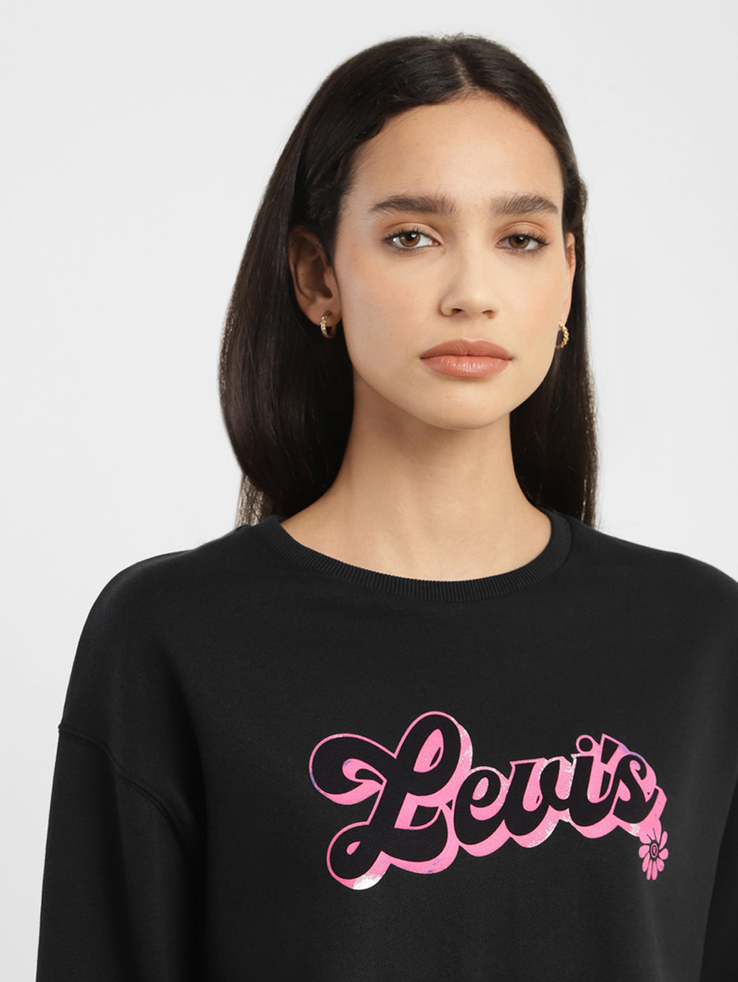 Women's Brand Logo Crew Neck Sweatshirt - 07c43838-7c57-43a4-971d-8a26b9726309 View