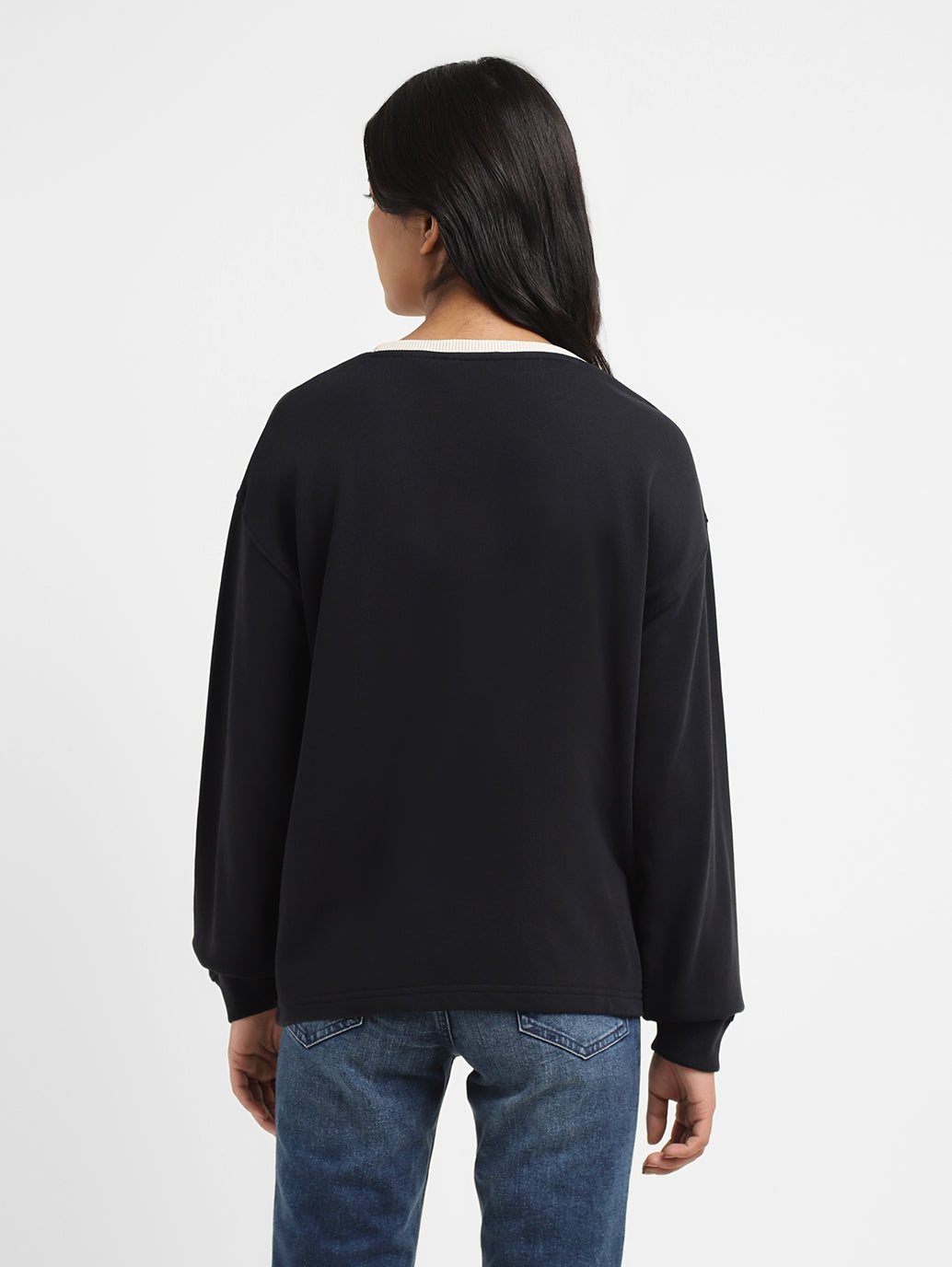 Women's Printed Crew Neck Sweatshirt - 328c3921-bed7-4d4f-a1b0-e356bb1e00da View