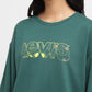 Womens Printed Crew Neck T-Shirt - FrontDetails View