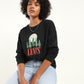 Women's Graphic Black Crew Neck Sweatshirt - e48284dd-7560-4e06-9bae-905ed8794b72 View